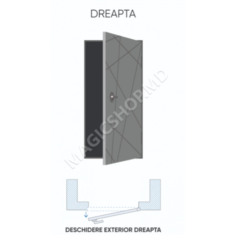 Наружная дверь DT 10 OPTIM (2050x860x70mm)